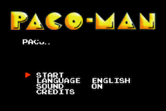 Pacoman (Homebrew) — Title screen